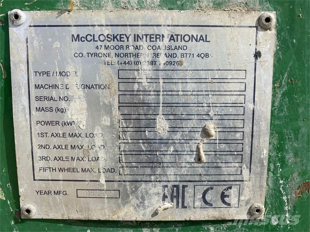McCloskey VTS95 自走式クラッシャー