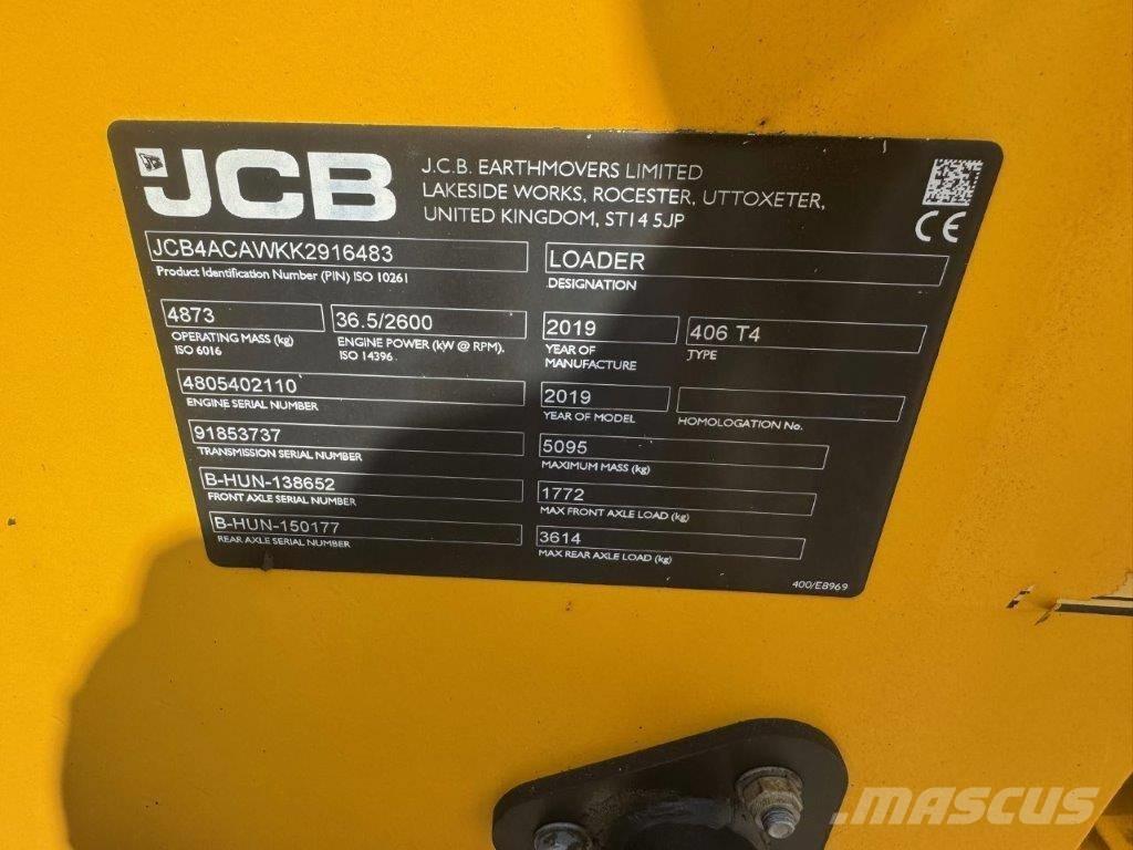 JCB 406 T4 ホイールローダー・タイヤショベル