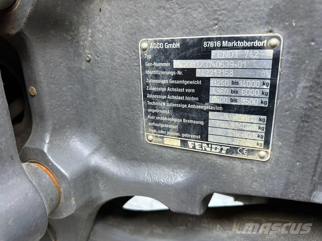 Fendt 722 Profi Plus トラクター