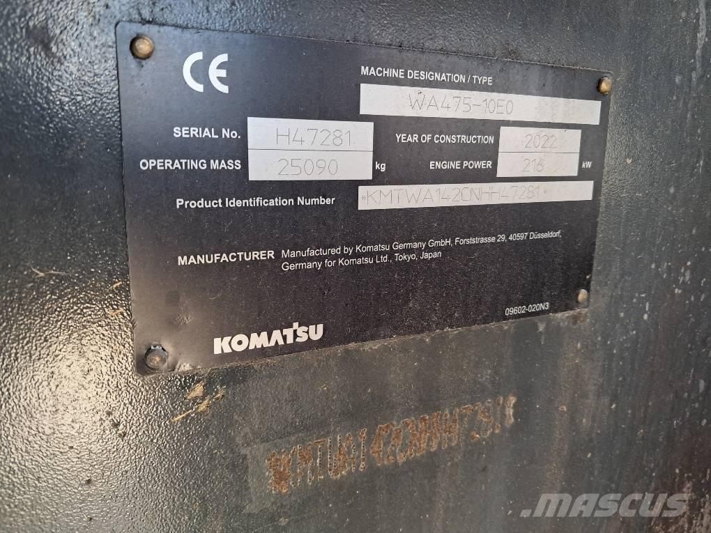 Komatsu WA475-10E0 ホイールローダー・タイヤショベル