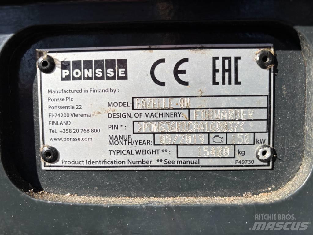 Ponsse GAZELLE 8W ハーワーダー