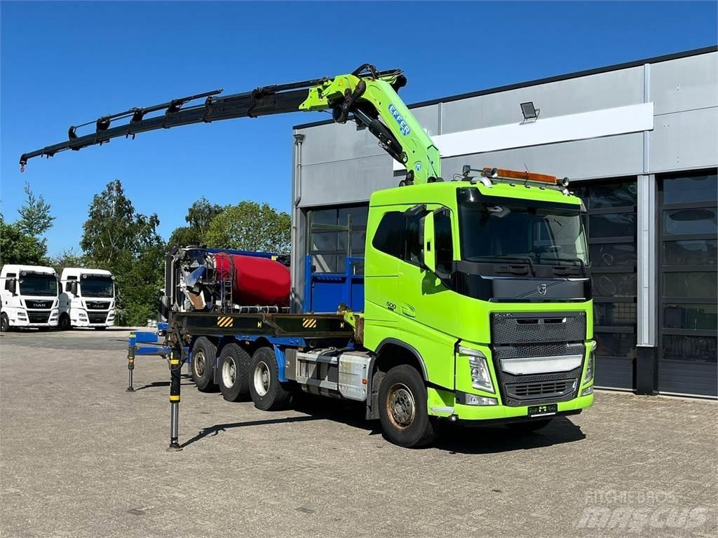 Volvo FH 500 8X4 クレーントラック、ユニック車