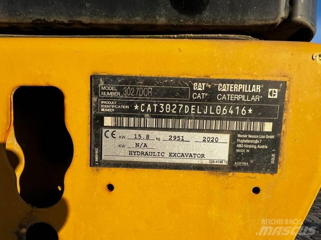 CAT 302.7 DCR ミニ油圧ショベル 7t以下（ミニユンボ・ミニディガー）