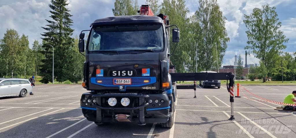 Sisu E18 630 クレーントラック、ユニック車