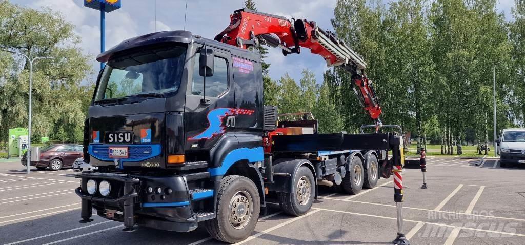 Sisu E18 630 クレーントラック、ユニック車