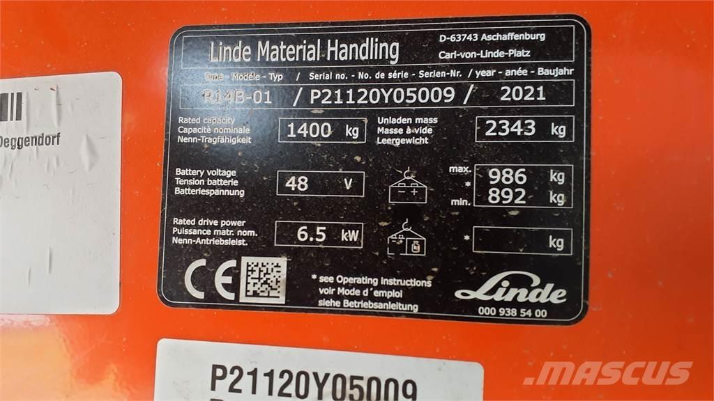 Linde R14B リーチフォークリフト
