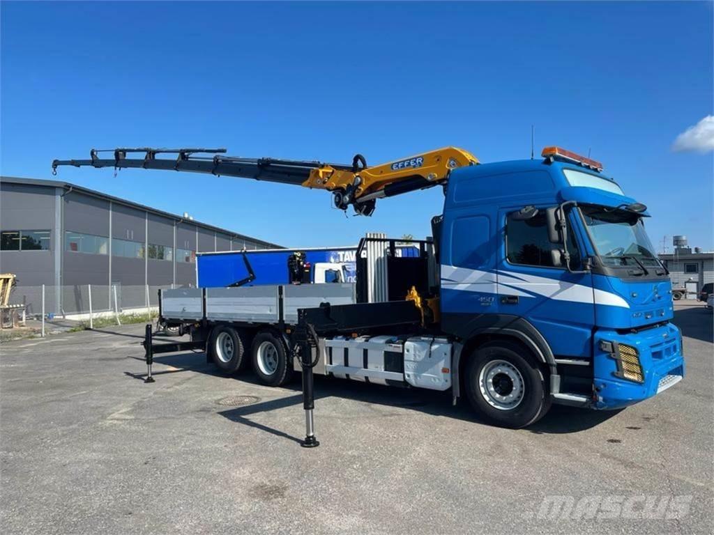 Volvo FMX 450 6X2 クレーントラック、ユニック車