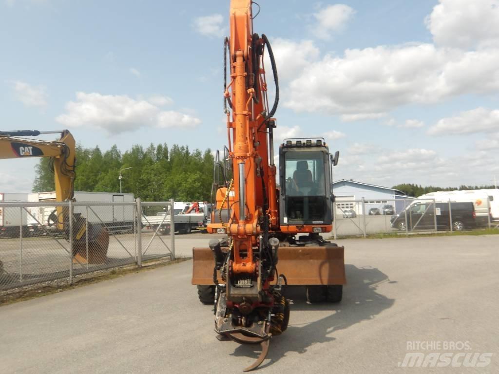 Doosan DX 160 W ホイール式油圧ショベル（パワーショベル・ユンボ・バックホー）