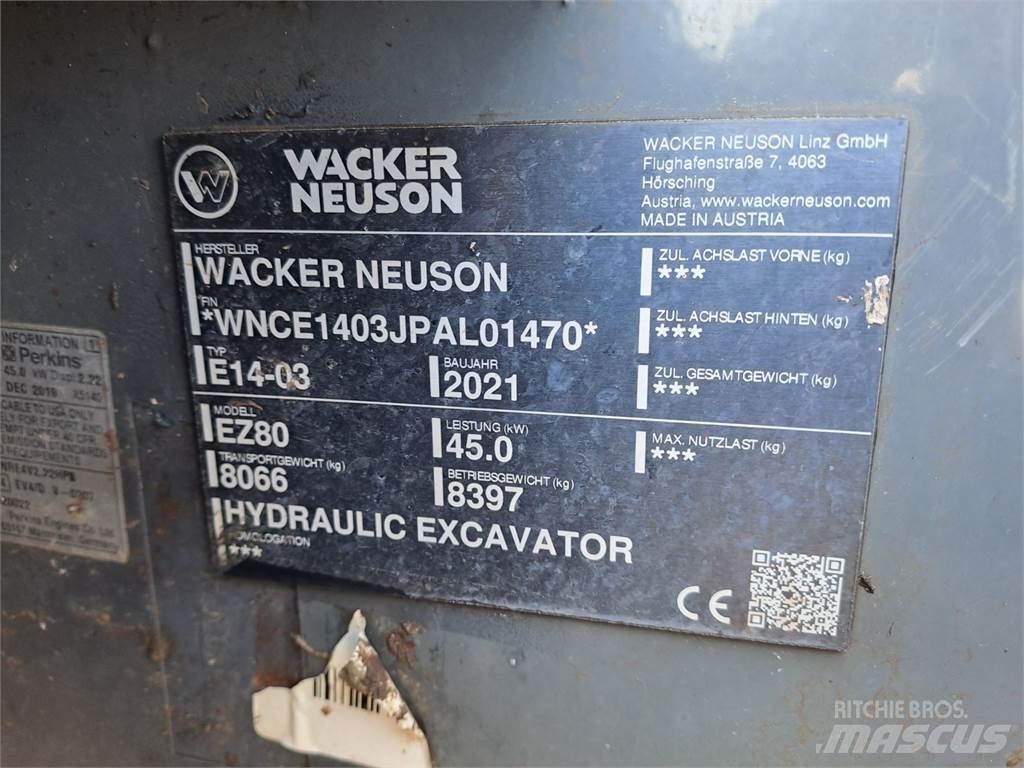 Wacker Neuson EZ80 大型油圧ショベル12t以上（パワーショベル・ユンボ）