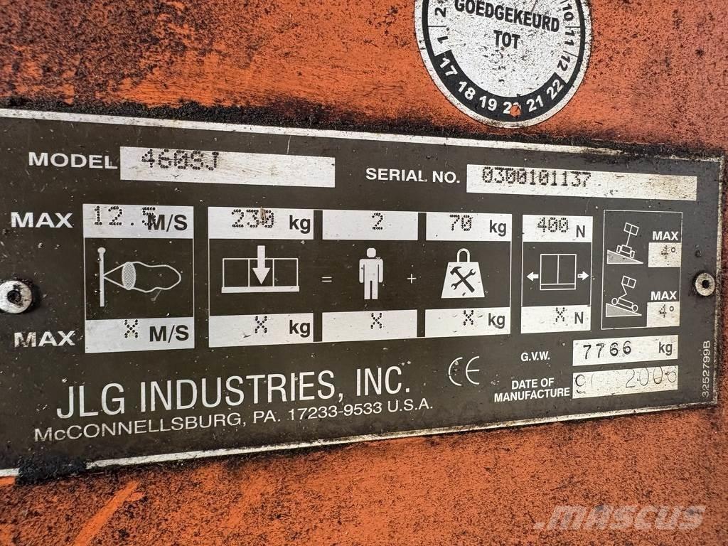 JLG 460sj ブームリフト　直伸型