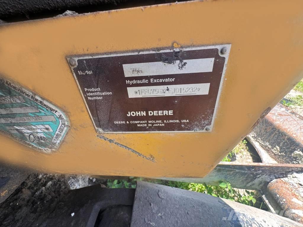 John Deere 75 G ミニ油圧ショベル 7t以下（ミニユンボ・ミニディガー）