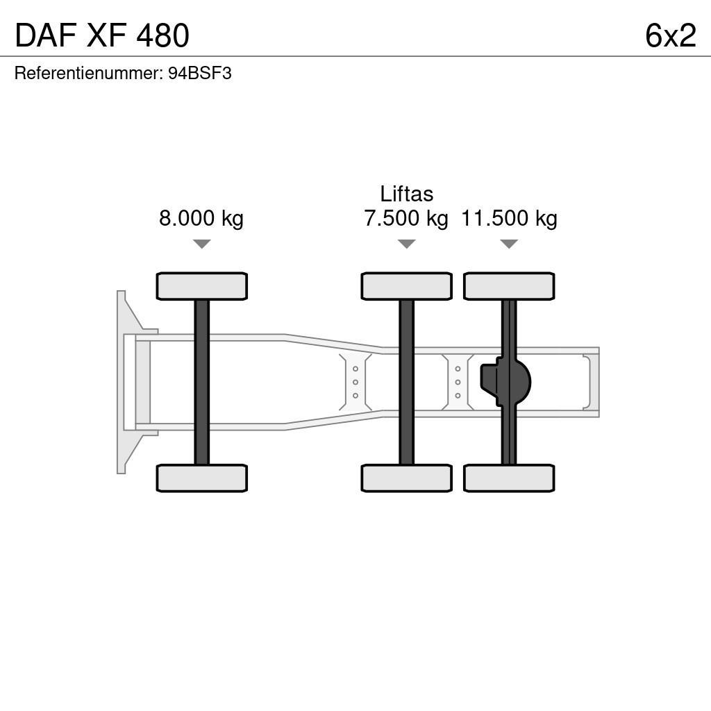 DAF XF 480 中古トラクターヘッド | トレーラーヘッド