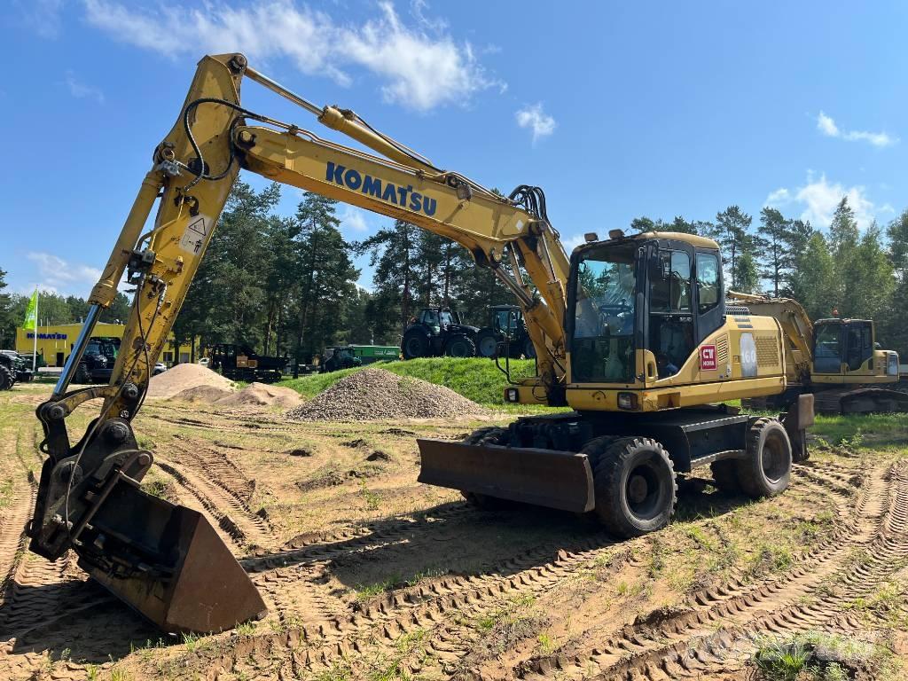 Komatsu PW 160-7 ホイール式油圧ショベル（パワーショベル・ユンボ・バックホー）