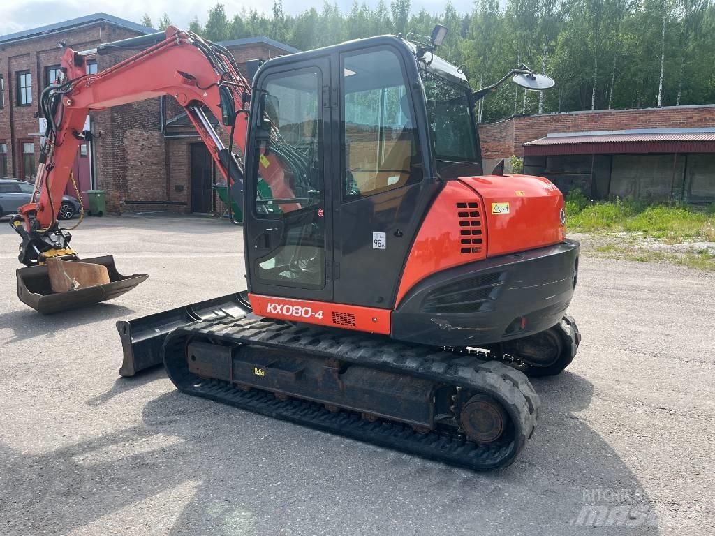 Kubota KX 080-4 中型油圧ショベル 7ｔ-12ｔ（ユンボ・パワーショベル・バックホー）