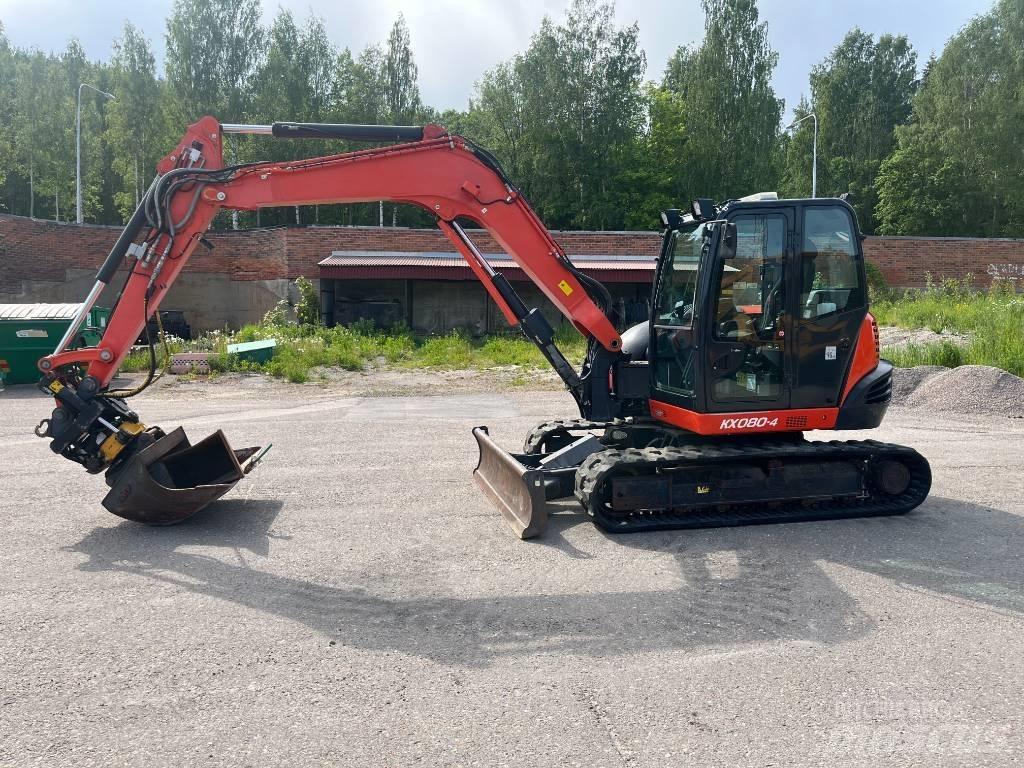 Kubota KX 080-4 中型油圧ショベル 7ｔ-12ｔ（ユンボ・パワーショベル・バックホー）