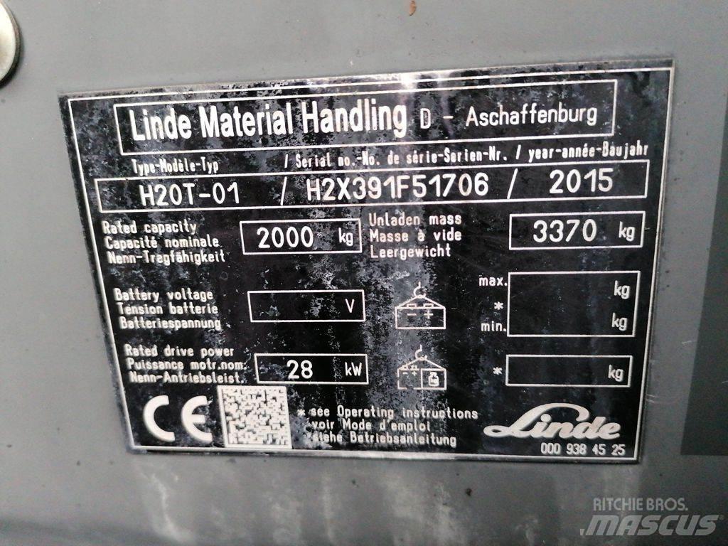 Linde H20T-01 LPGフォークリフト