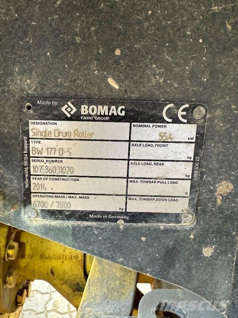 Bomag BW 177 D-5 ソイルコンパクター