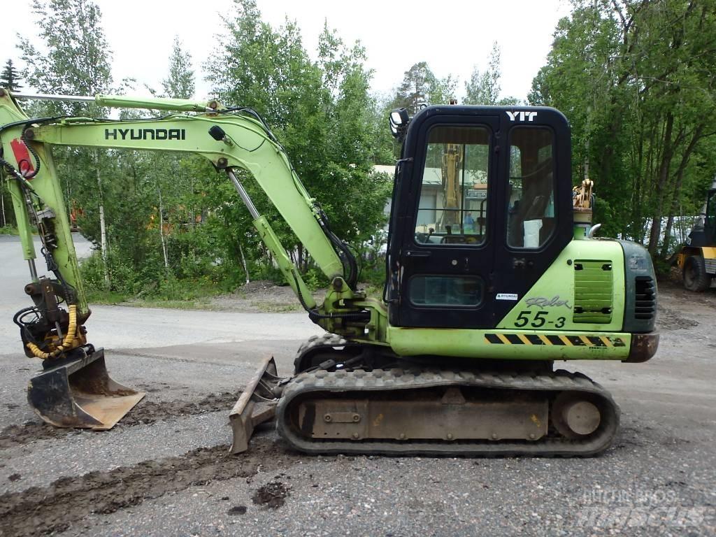 Hyundai Robex 55-3 ミニ油圧ショベル 7t以下（ミニユンボ・ミニディガー）
