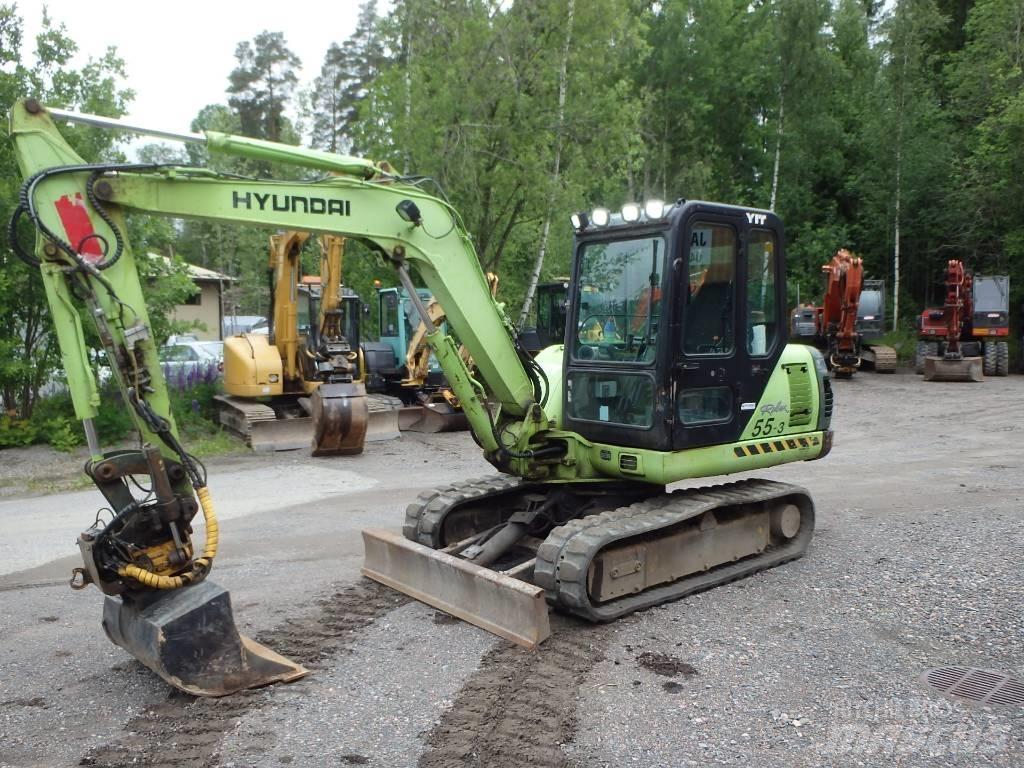 Hyundai Robex 55-3 ミニ油圧ショベル 7t以下（ミニユンボ・ミニディガー）