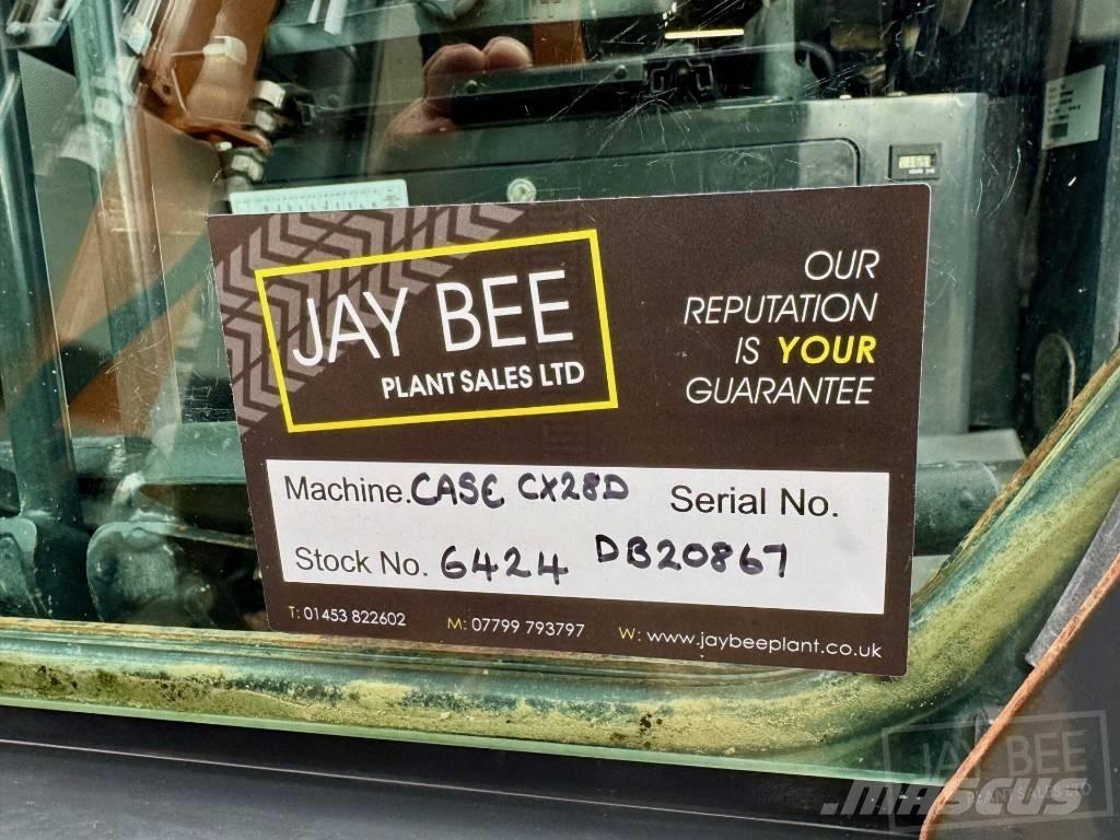 CASE CX28D ミニ油圧ショベル 7t以下（ミニユンボ・ミニディガー）