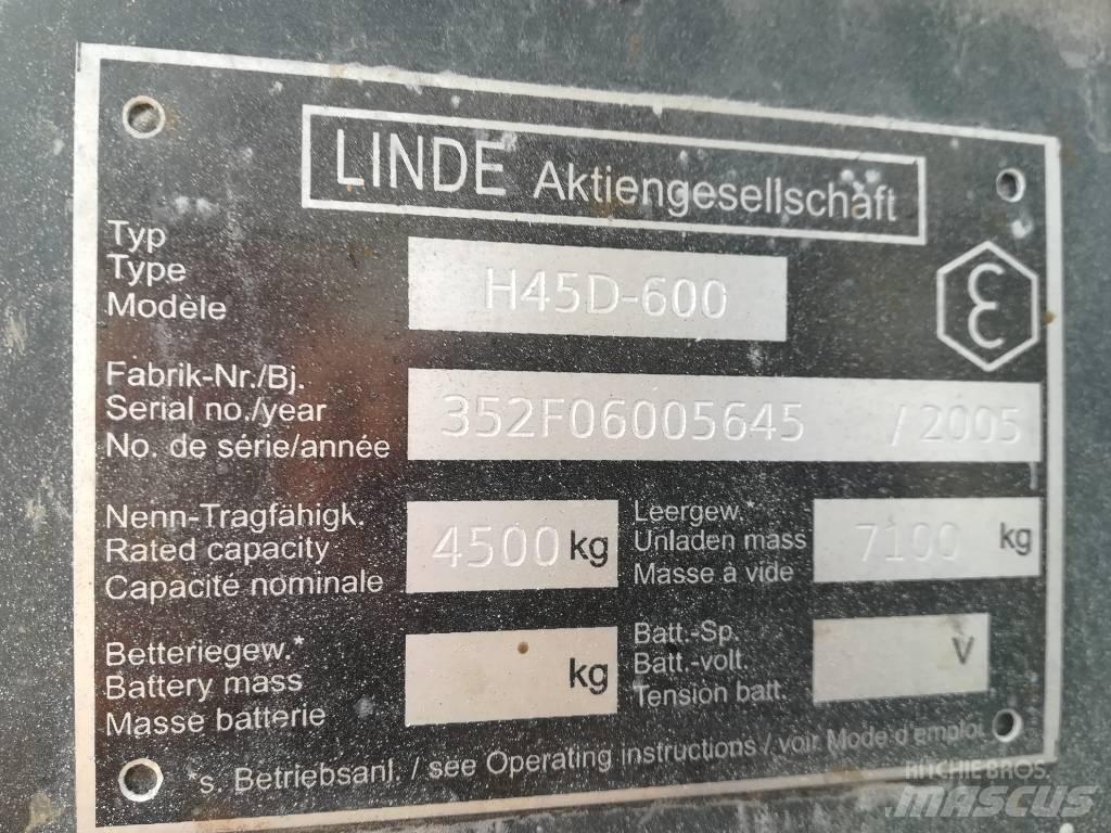 Linde H 45 D 600 ディーゼル・軽油