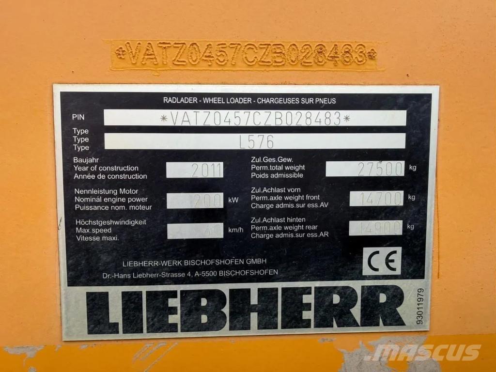 Liebherr L576 ホイールローダー・タイヤショベル