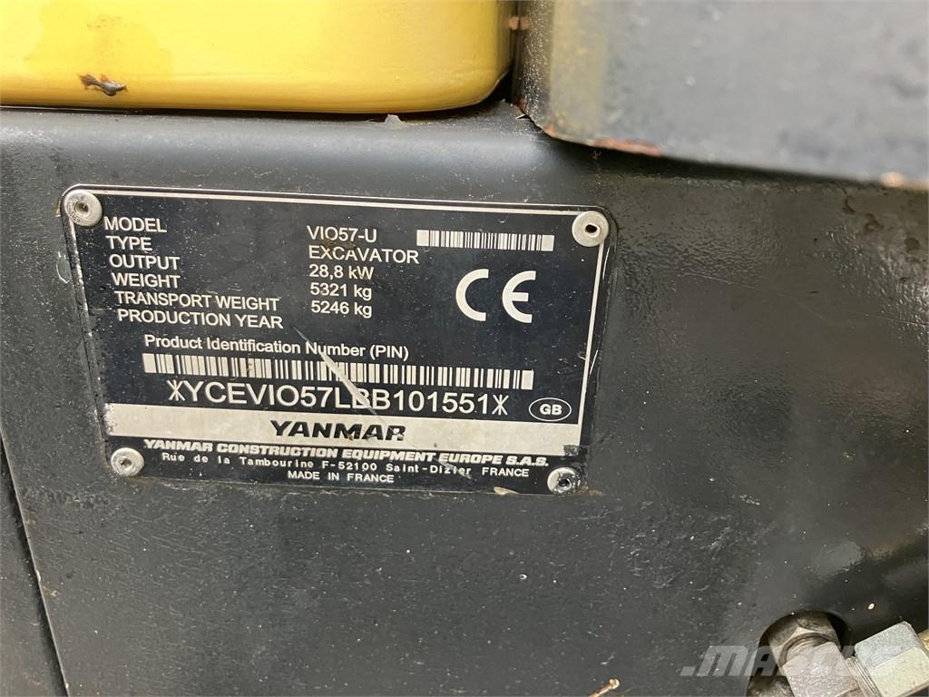 Yanmar Vio 57 U ミニ油圧ショベル 7t以下（ミニユンボ・ミニディガー）