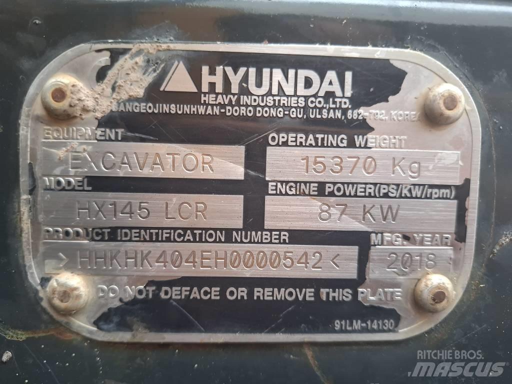 Hyundai HX 145 LCR 大型油圧ショベル12t以上（パワーショベル・ユンボ）