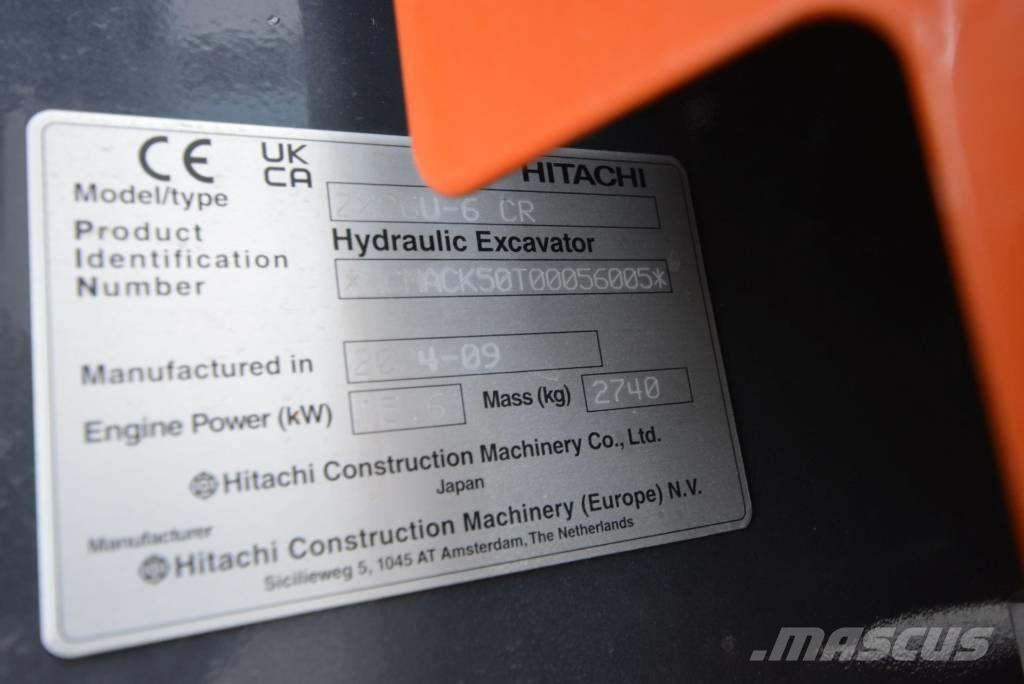 Hitachi ZX 26 U-6 ミニ油圧ショベル 7t以下（ミニユンボ・ミニディガー）