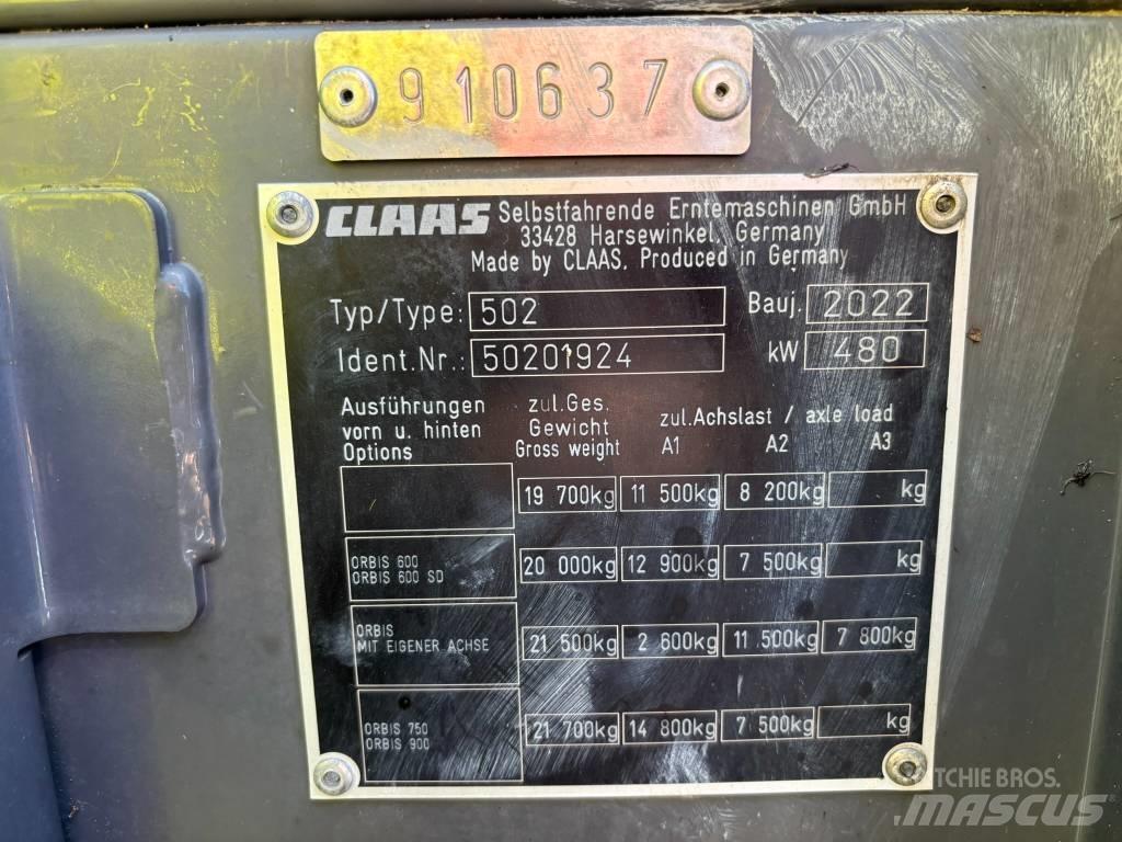 CLAAS Jaguar 960 4WD 自走式フォレージハーベスター