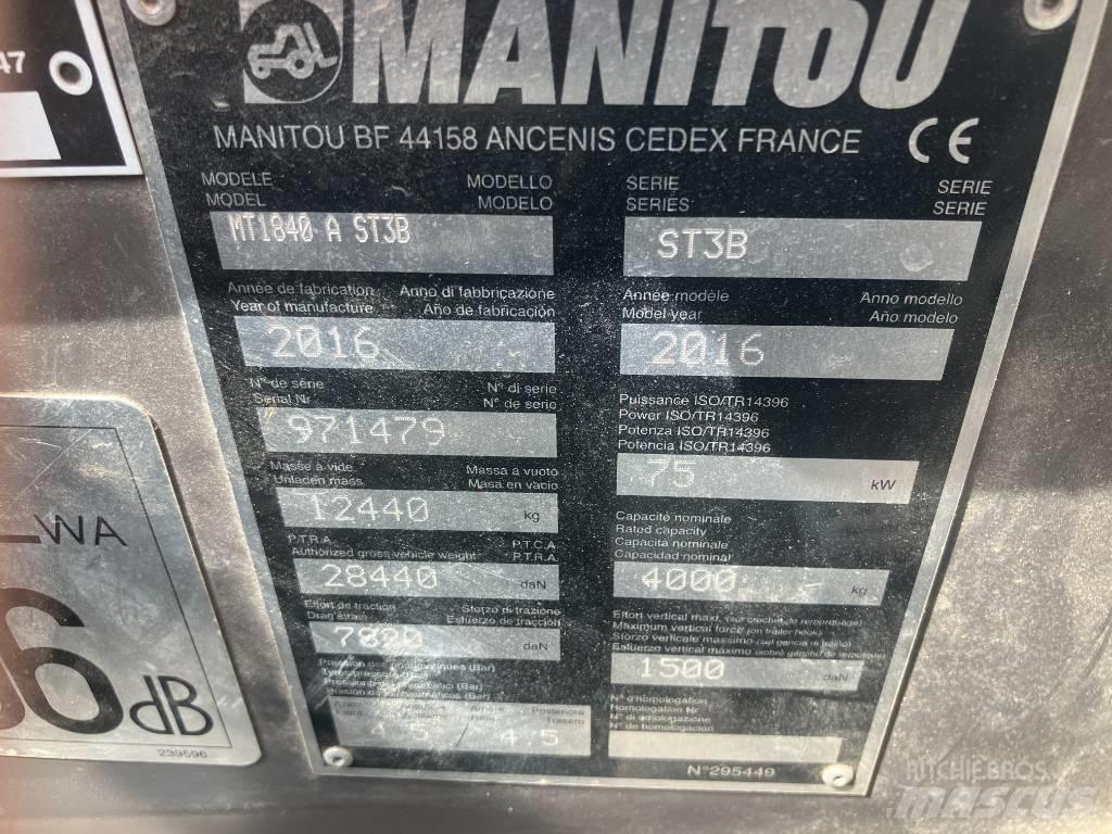 Manitou MT 1840 A テレスコーピックハンドラー