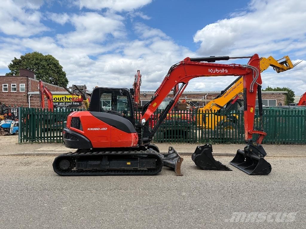Kubota KX 080-4 中型油圧ショベル 7ｔ-12ｔ（ユンボ・パワーショベル・バックホー）