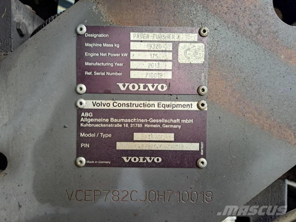 Volvo P 7820 D ABG アスファルトフィニッシャ