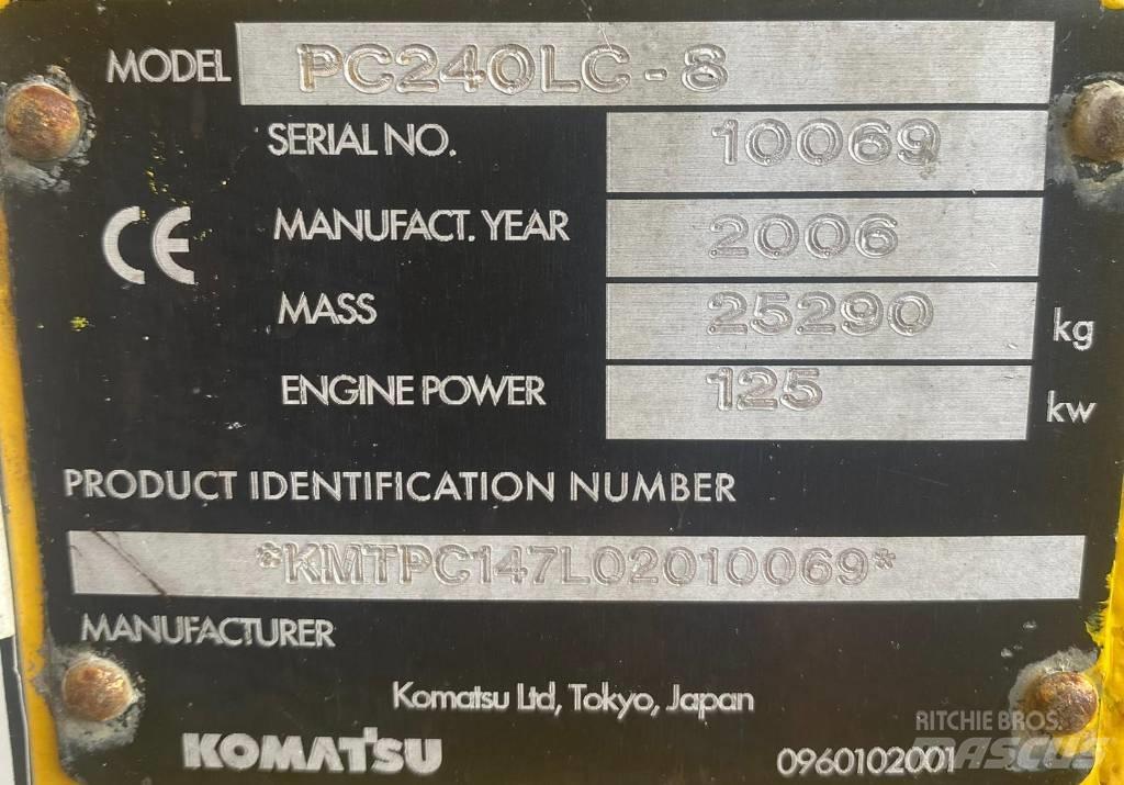 Komatsu PC 240 LC-8 大型油圧ショベル12t以上（パワーショベル・ユンボ）