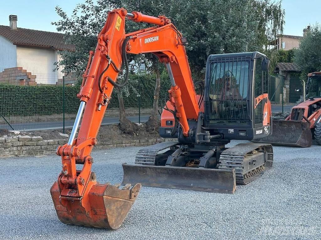 Doosan SOLAR 75V 中型油圧ショベル 7ｔ-12ｔ（ユンボ・パワーショベル・バックホー）