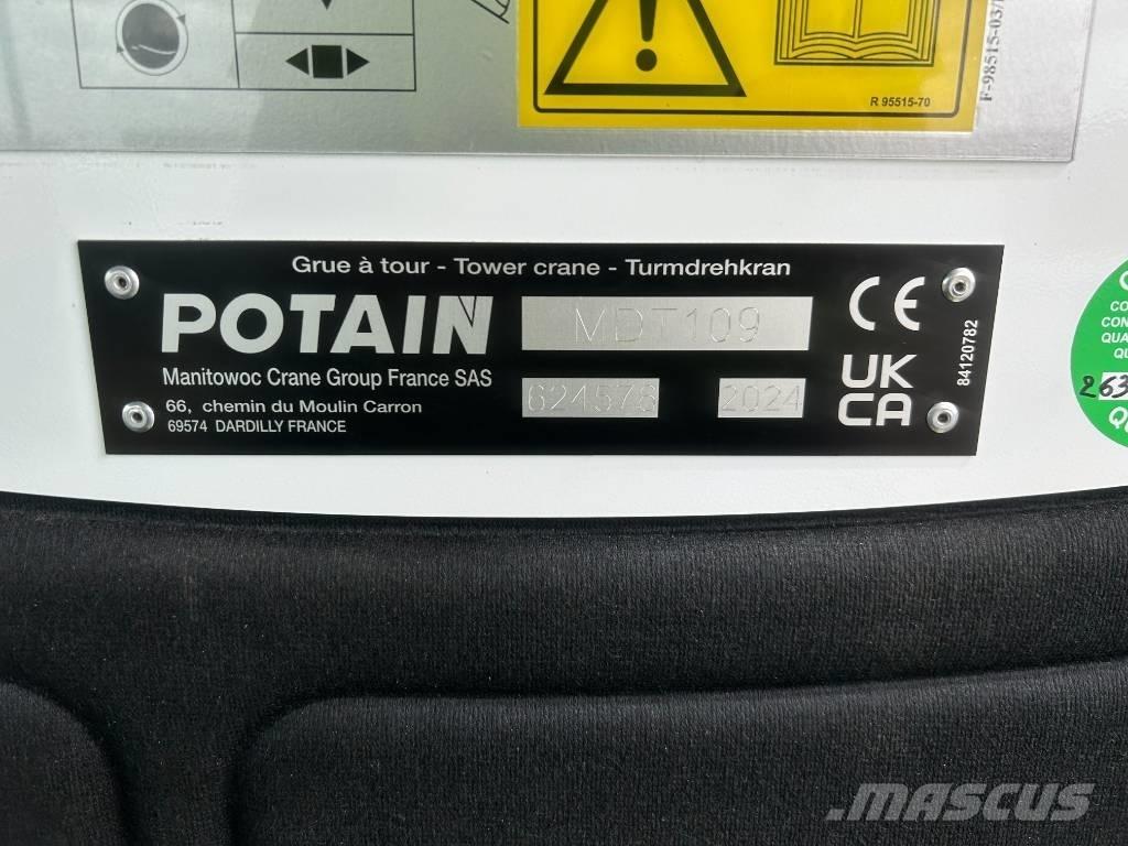Potain MDT109 タワークレーン
