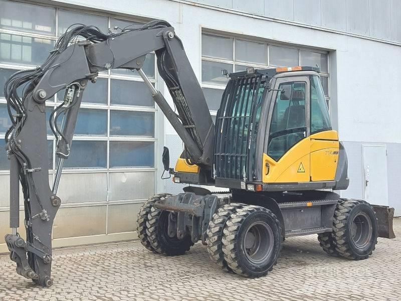 Mecalac 714 MW ホイール式油圧ショベル（パワーショベル・ユンボ・バックホー）