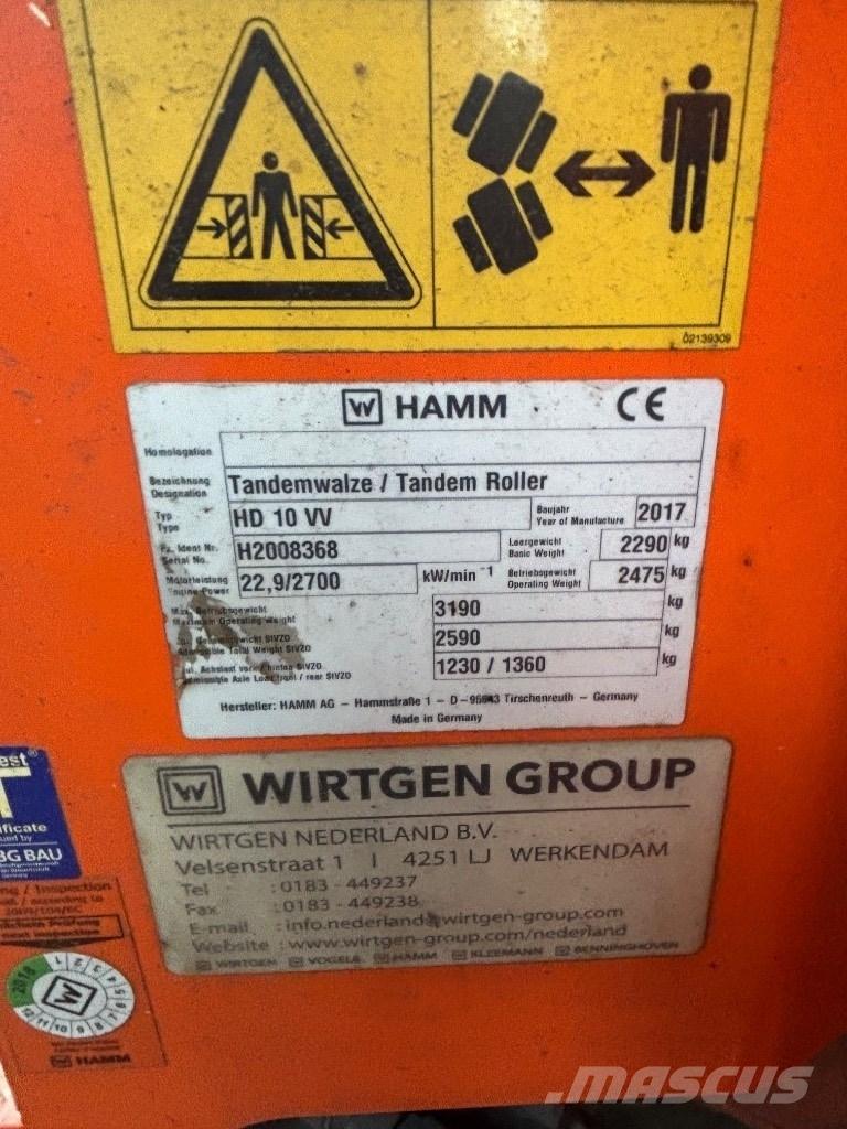 Hamm HD 10 スクレイパー