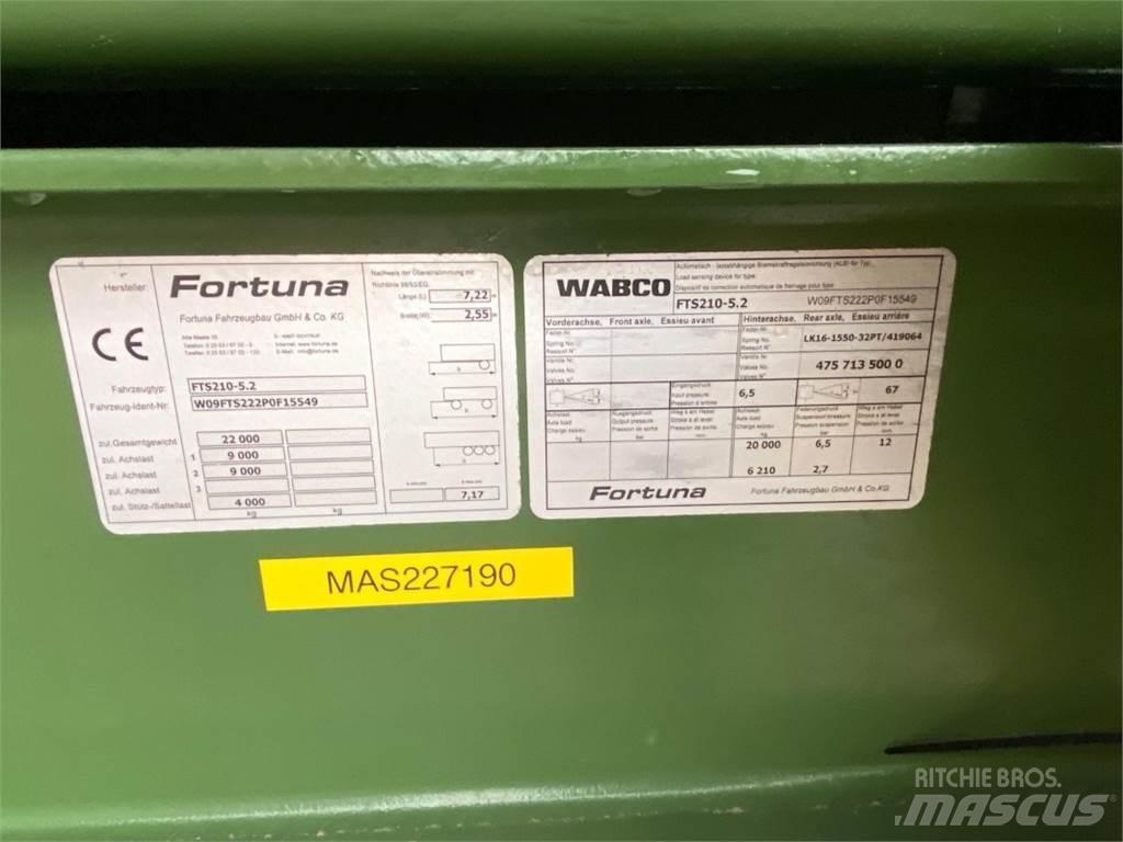 Fortuna FTS 210 ダンプトレーラー