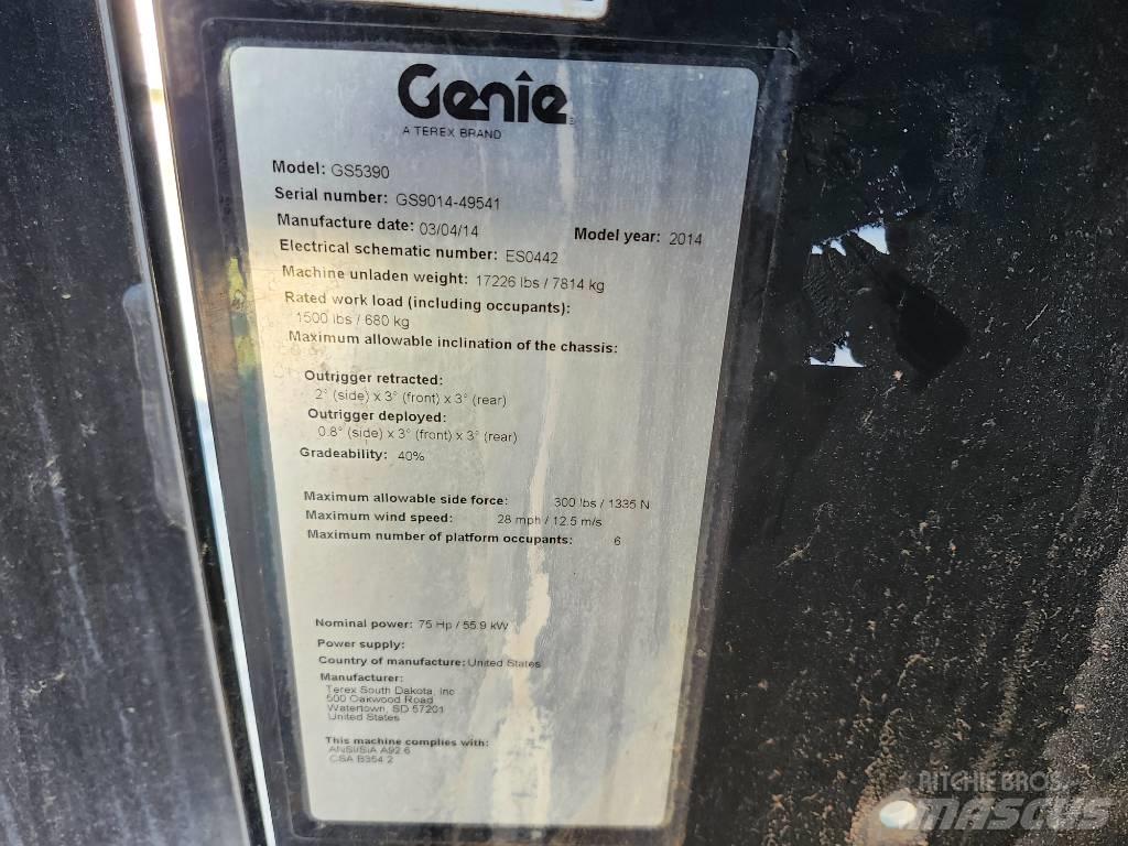 Genie GS 5390 シザースリフト