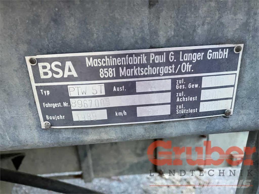 BSA PTW 5 T スラリータンカー