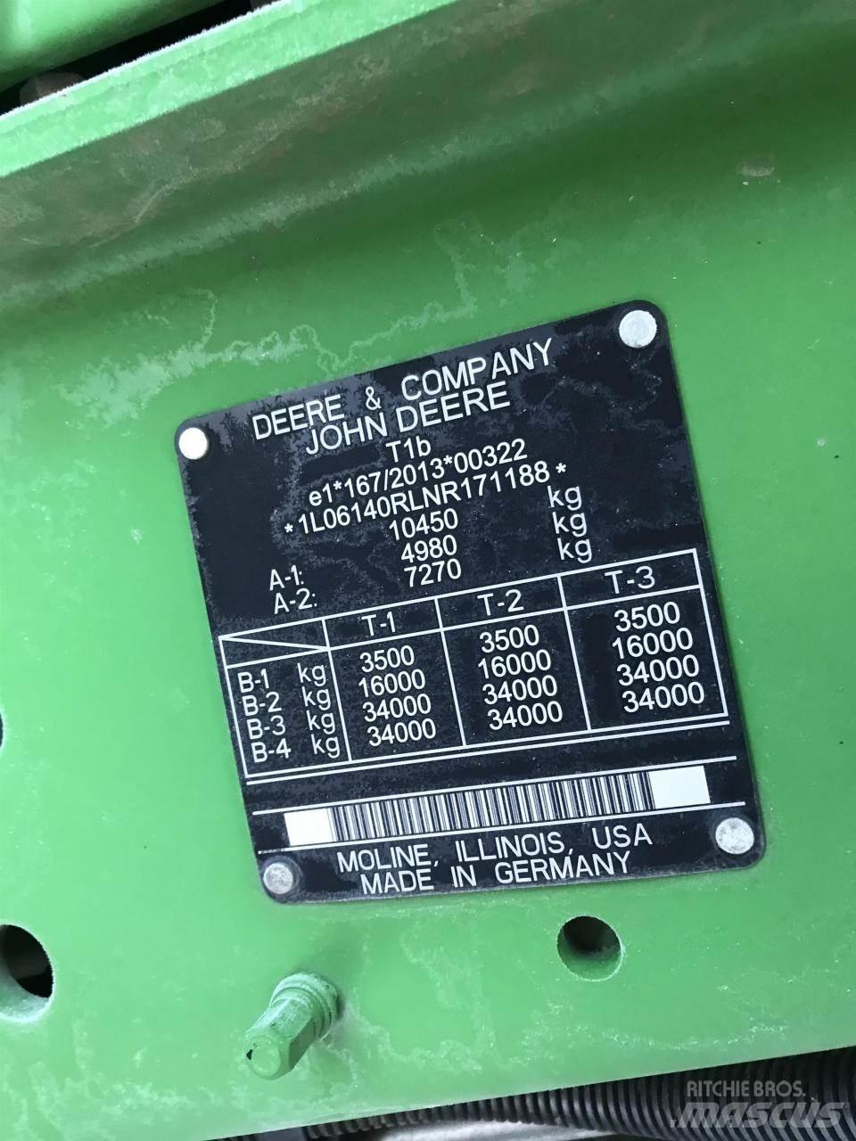 John Deere 6R 140 トラクター