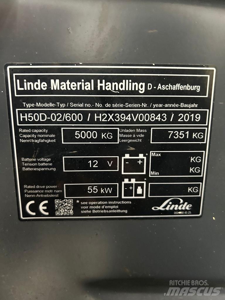 Linde H 50D-02/600 ディーゼル・軽油
