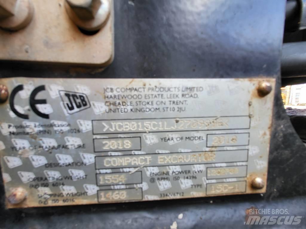 JCB 15 C-1 ミニ油圧ショベル 7t以下（ミニユンボ・ミニディガー）