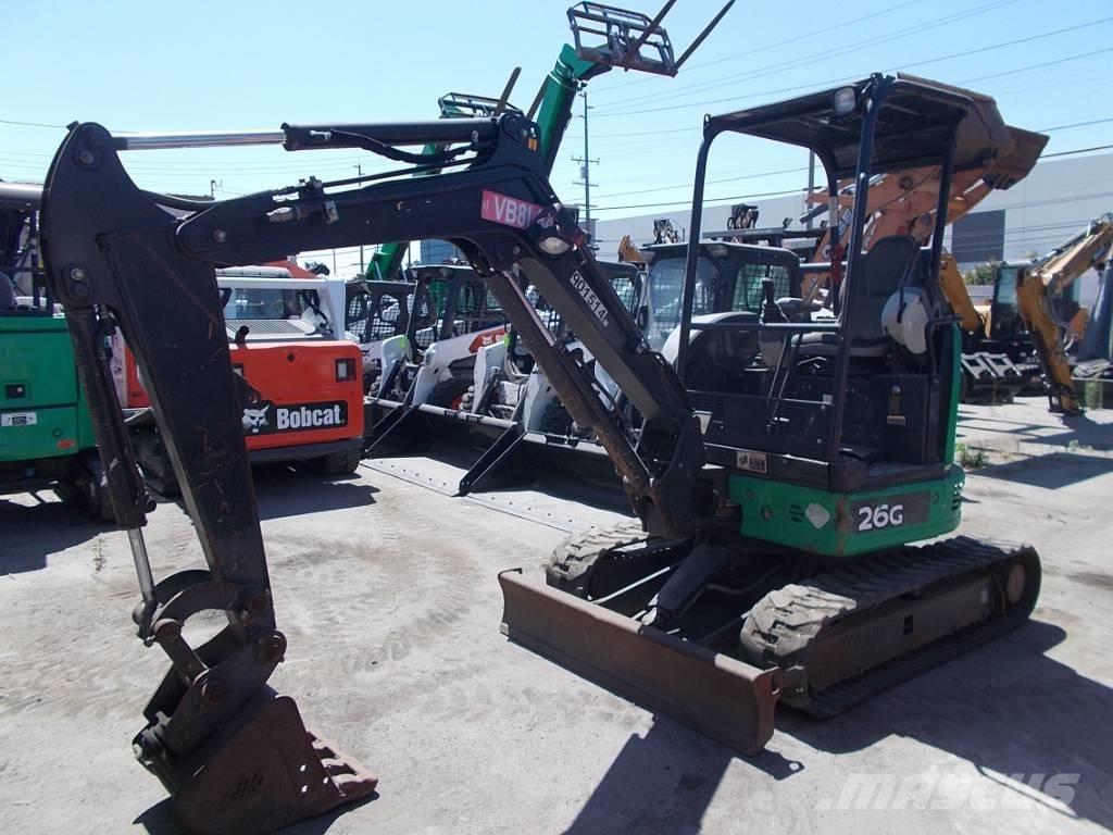 John Deere 26G ミニ油圧ショベル 7t以下（ミニユンボ・ミニディガー）