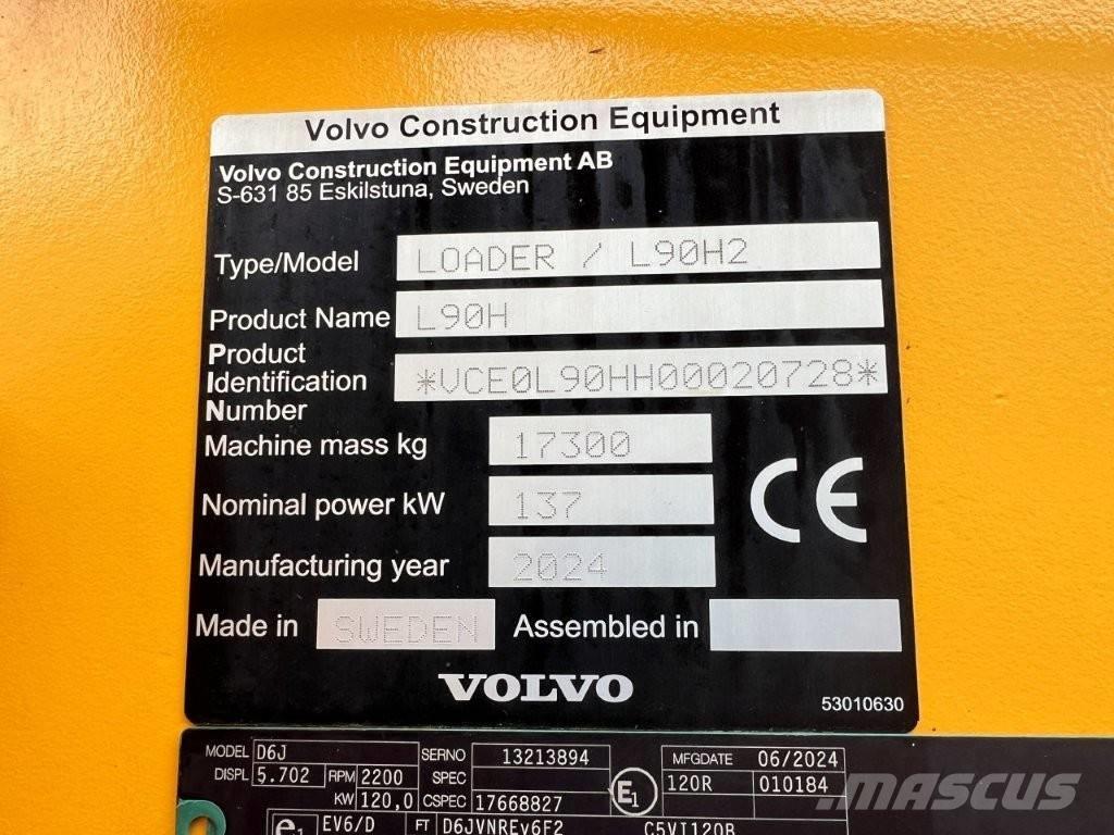 Volvo L90H2 ホイールローダー・タイヤショベル