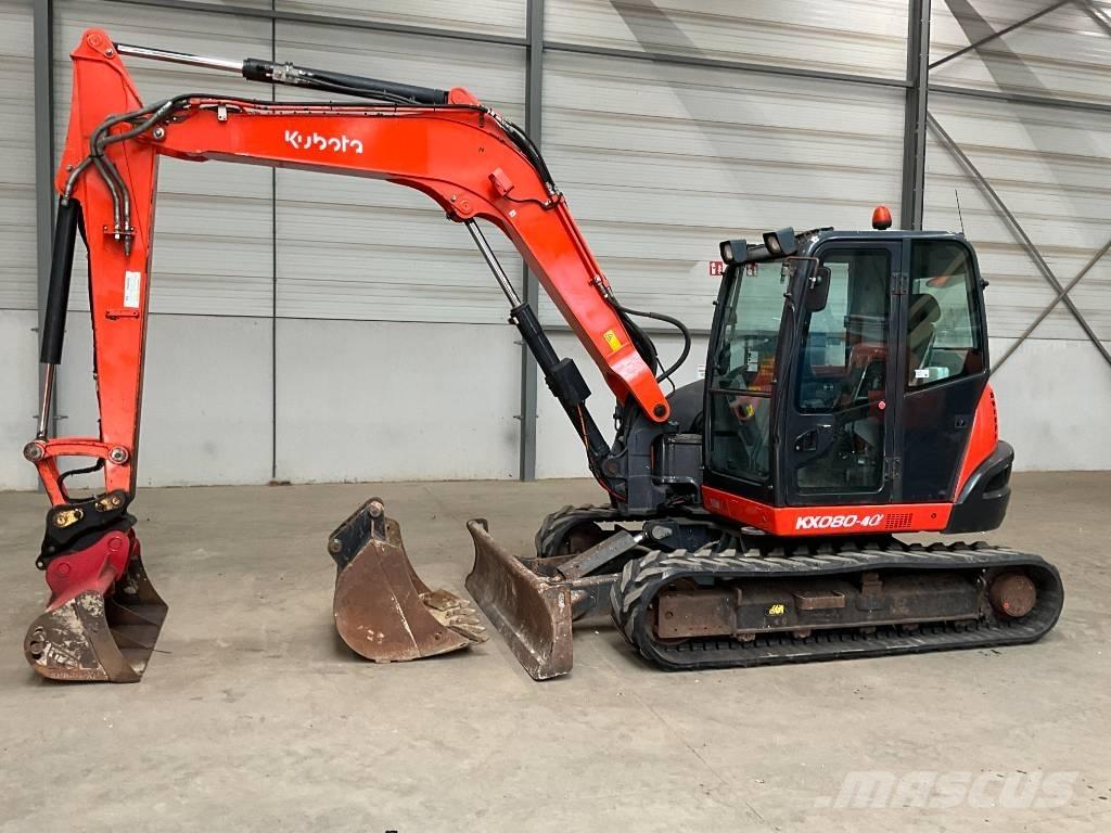 Kubota KX 080-4 A 中型油圧ショベル 7ｔ-12ｔ（ユンボ・パワーショベル・バックホー）