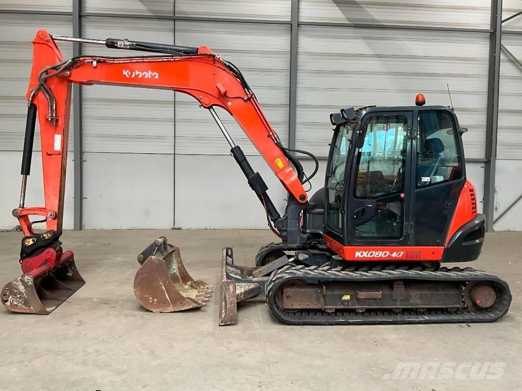 Kubota KX 080-4 A 中型油圧ショベル 7ｔ-12ｔ（ユンボ・パワーショベル・バックホー）