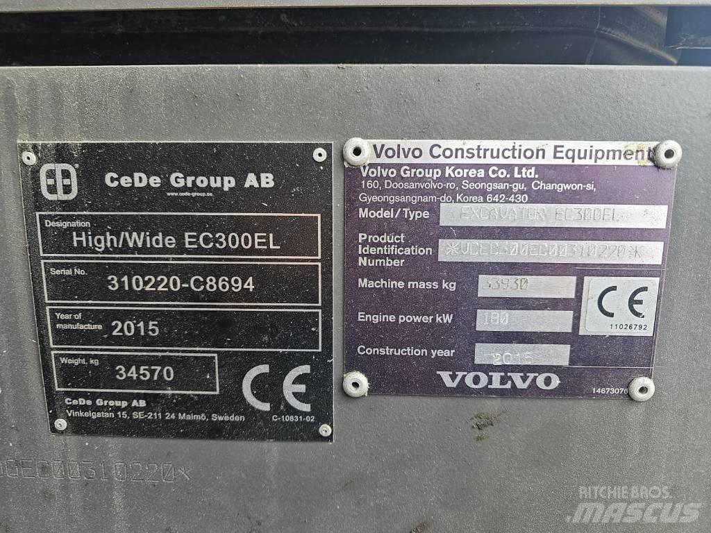 Volvo EC 300 EL 大型油圧ショベル12t以上（パワーショベル・ユンボ）