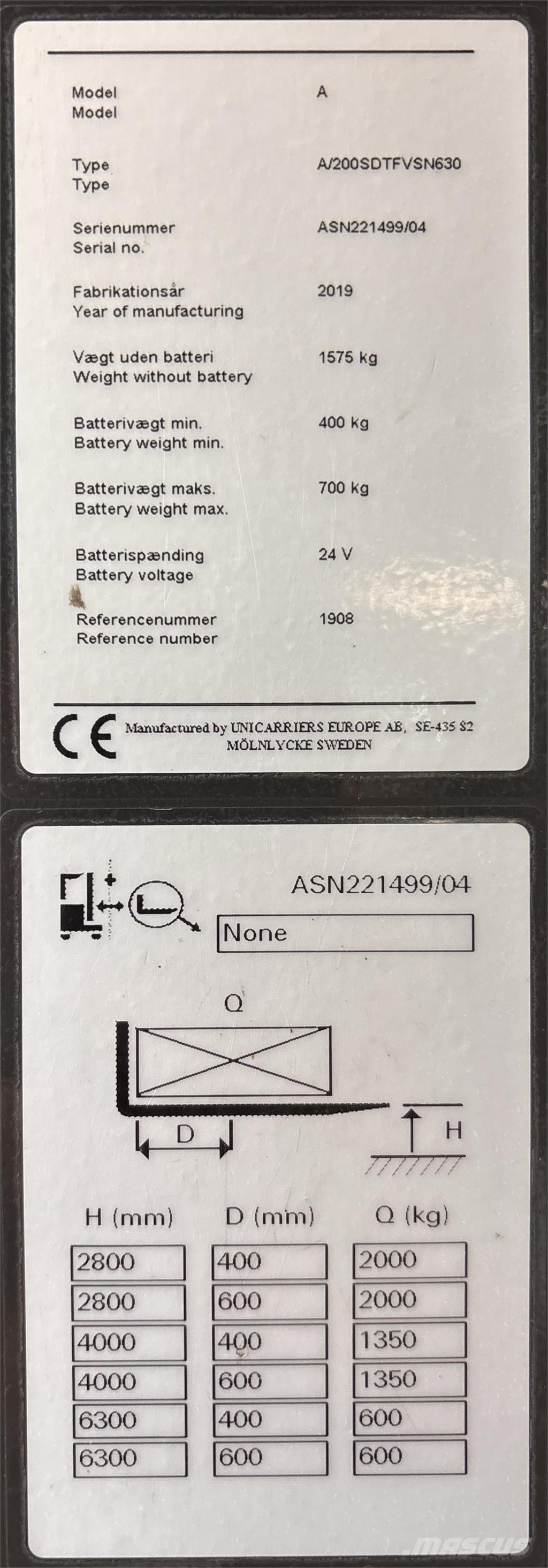 Atlet ASN200 自走式スタッカー